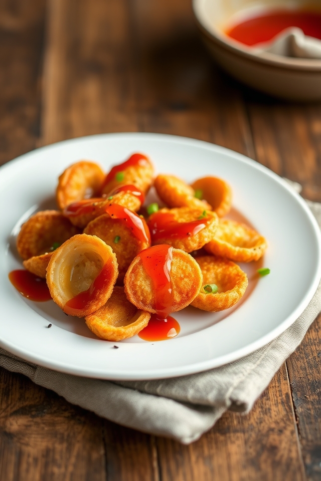 tangy honey sriracha clams