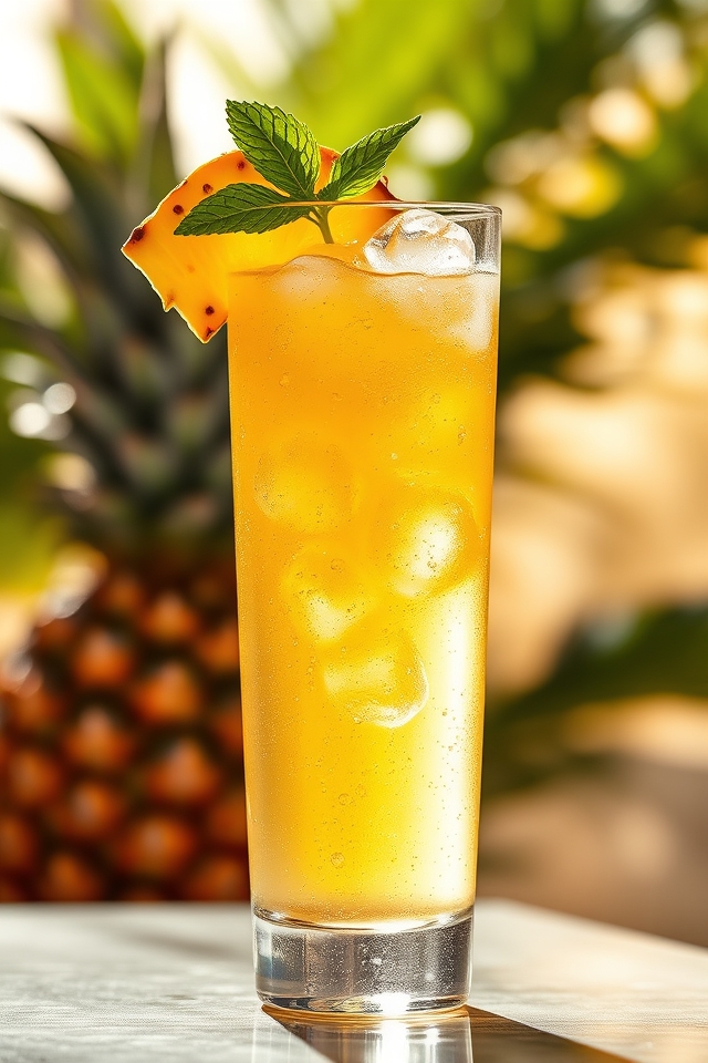 tropical ginger ale twist
