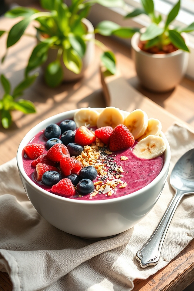 vibrant berry smoothie delight
