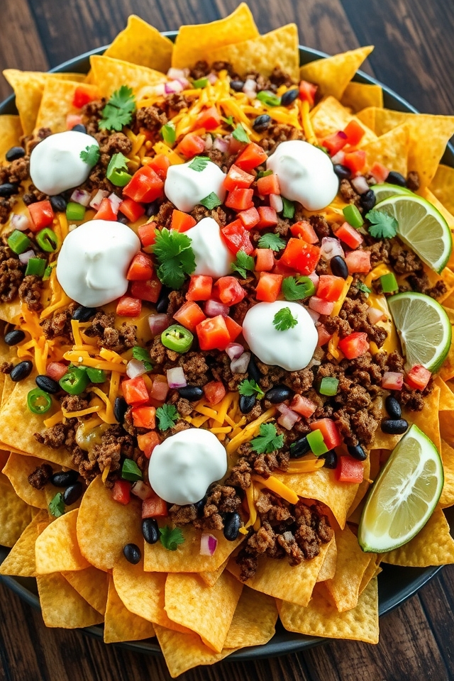 vibrant crowd pleasing nacho platter