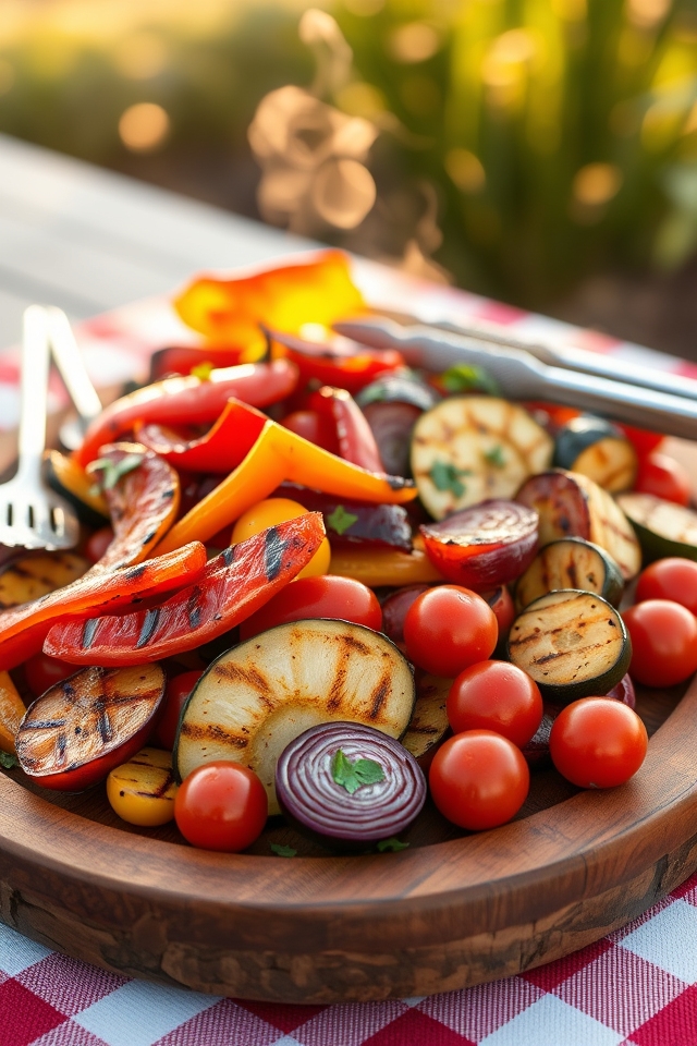 vibrant grilled vegetable medley