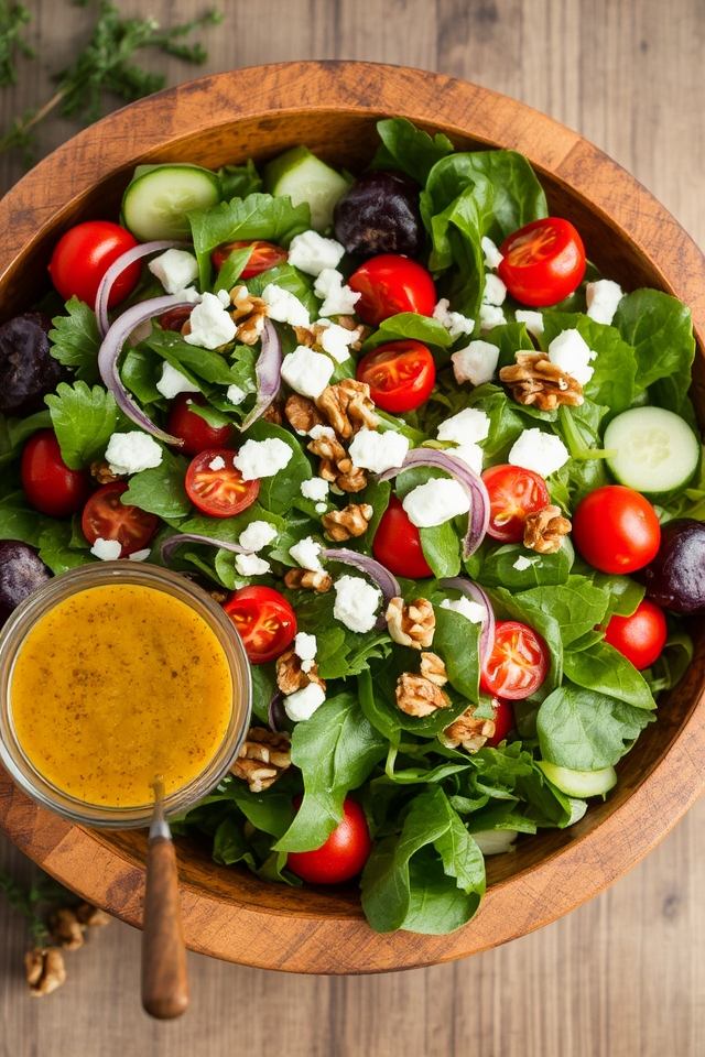 whole grain mustard vinaigrette salad