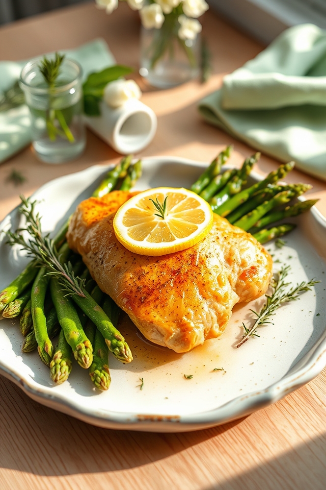 zesty lemon herb asparagus