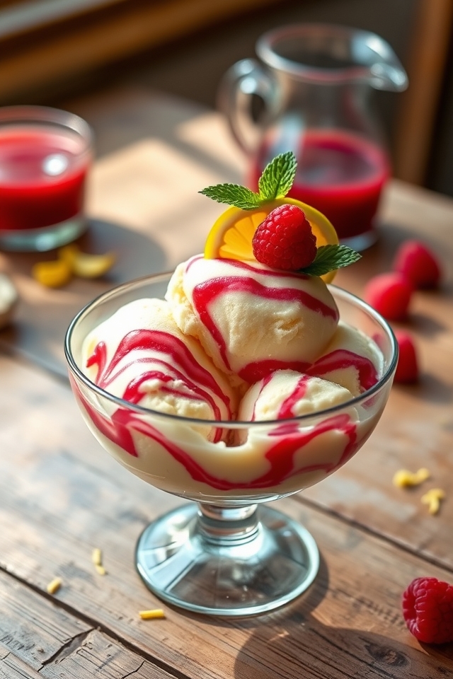 zesty lemon raspberry swirl