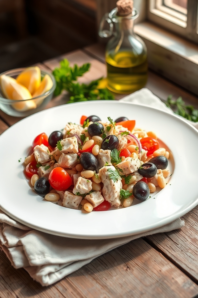zesty mediterranean tuna salad