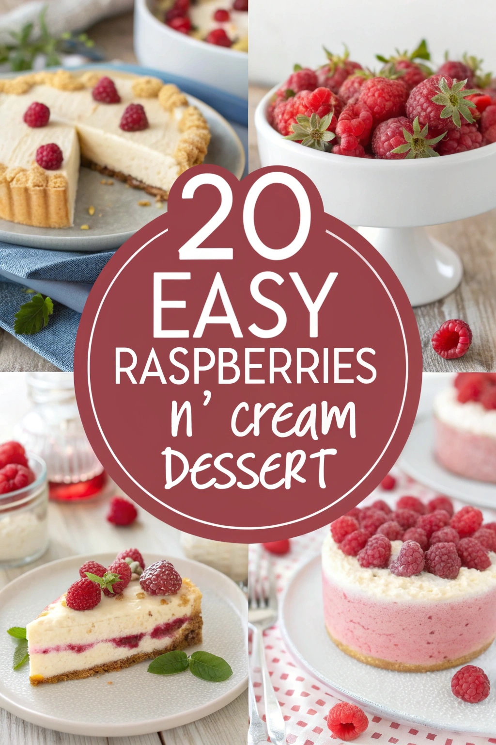 20 Easy Raspberries N’ Cream Dessert