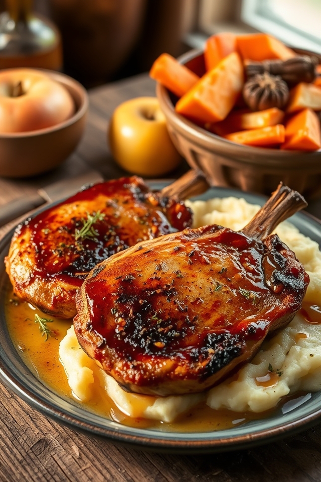 apple cider pork chops
