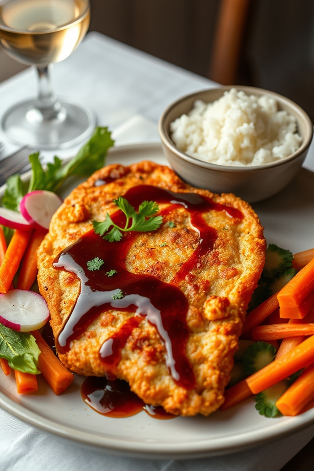 asian glazed schnitzel recipe