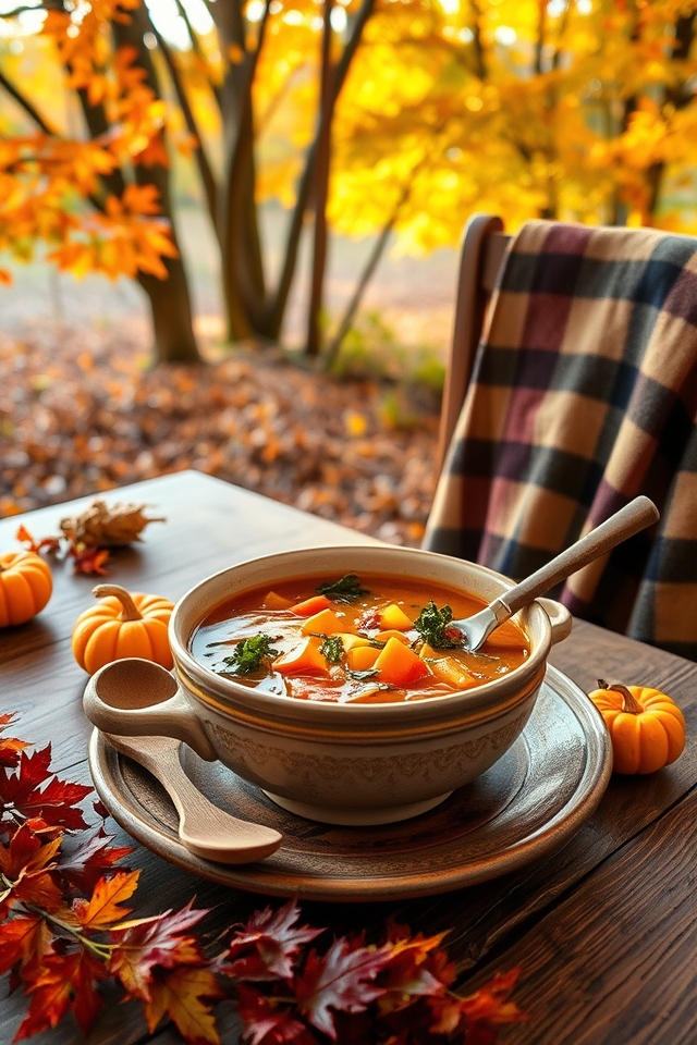autumn vegetable soup delight