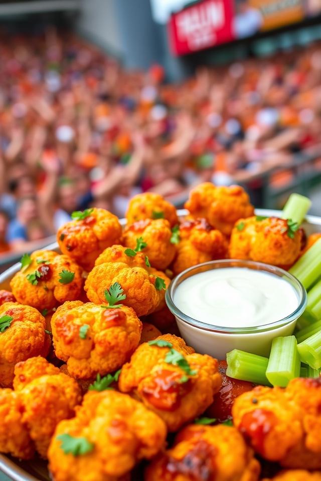 baked spicy cauliflower bites