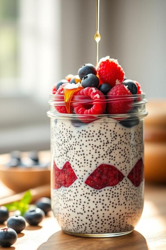 berry chia seed pudding
