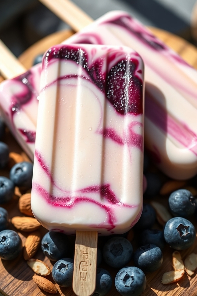 blueberry almond popsicle recipe