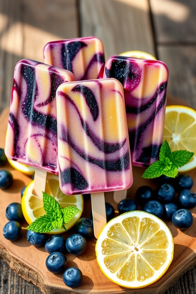 blueberry lemonade summer treat
