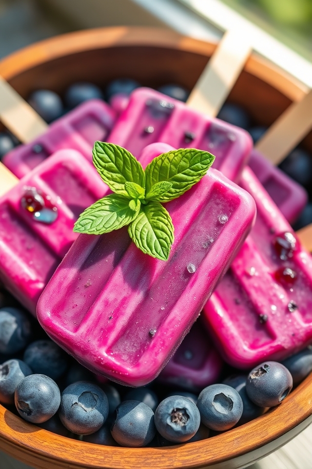 blueberry yogurt frozen treat