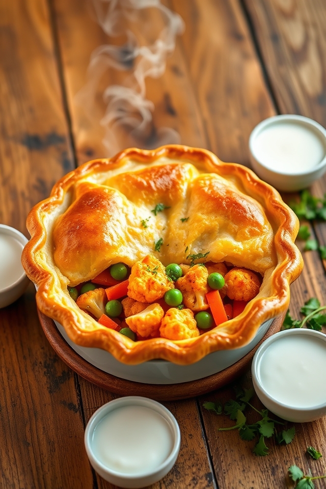 buffalo cauliflower pot pie
