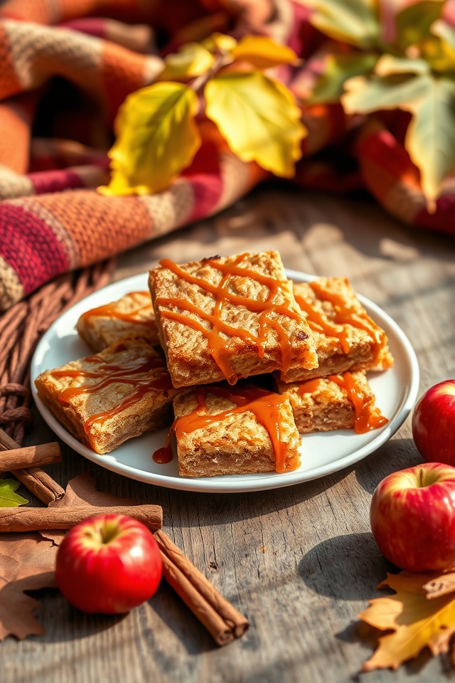 caramel apple blondies recipe