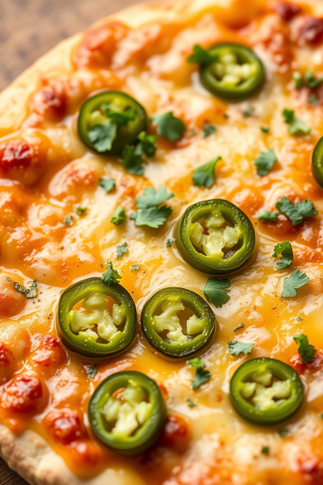 cheddar and jalape o pizza