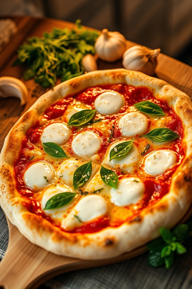 cheese herb pizza creation