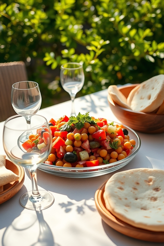 chickpea salad with feta