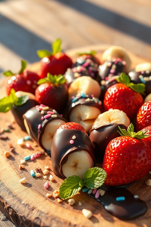 chocolate dipped fresh fruit