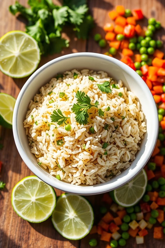 cilantro lime rice dish