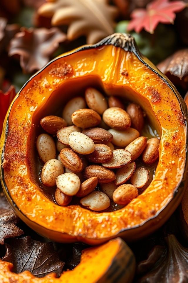 cinnamon roasted acorn squash
