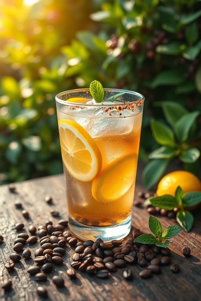 coffee and lemon blend