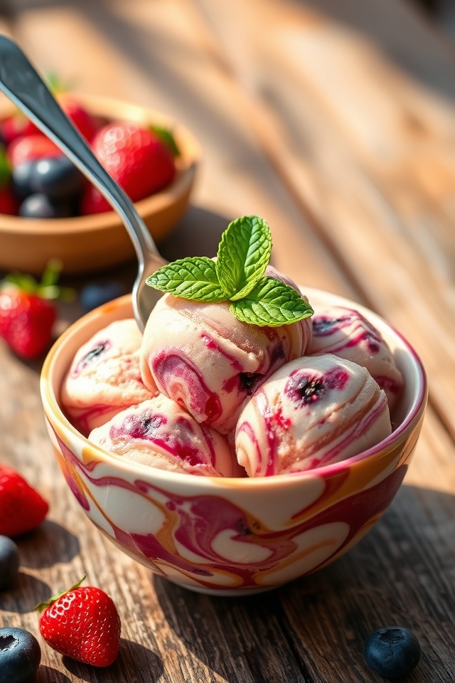 coffee berry ice cream delight