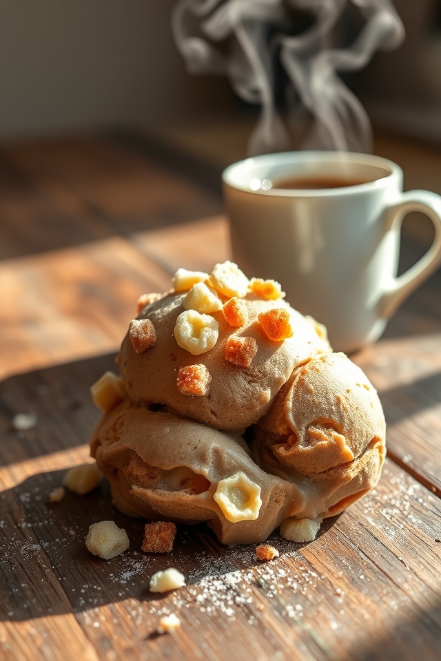 coffee donut ice cream delight