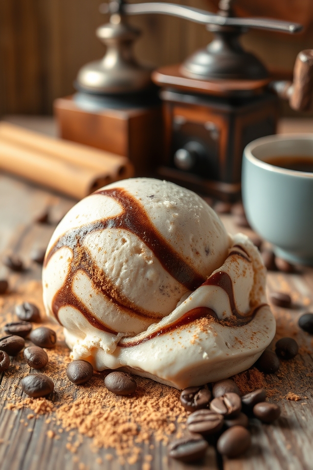 coffee infused cookie ice cream