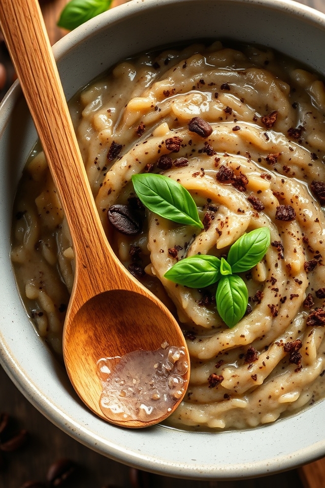 coffee infused creamy risotto