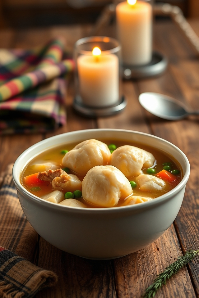 comforting chicken and dumplings