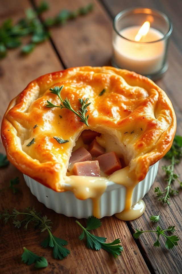 comforting ham and cheese