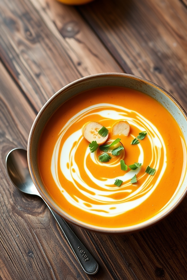 creamy ginger coconut soup