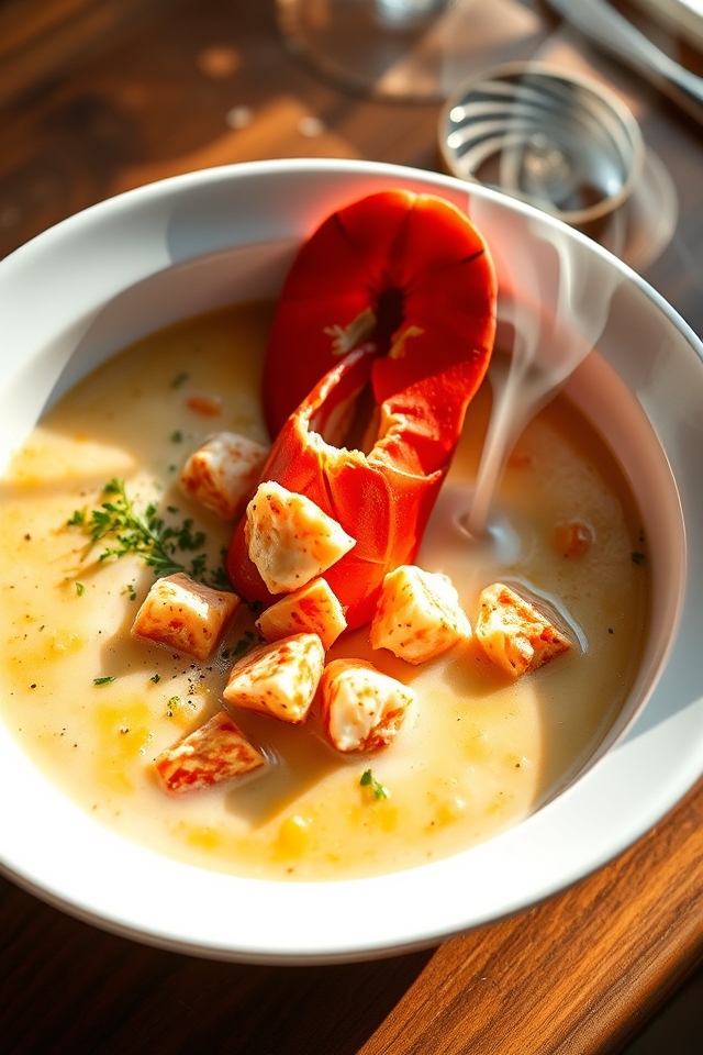 creamy lobster corn chowder