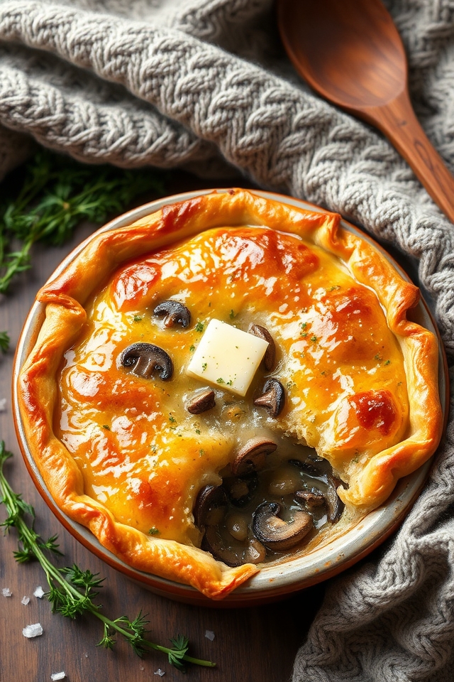 creamy mushroom pastry delight