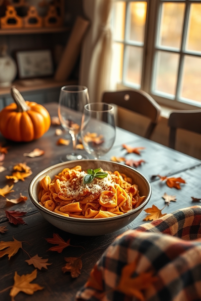 creamy pumpkin pasta delight