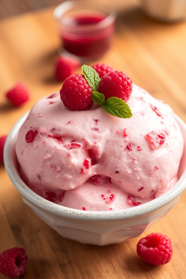 creamy raspberry cheesecake custard