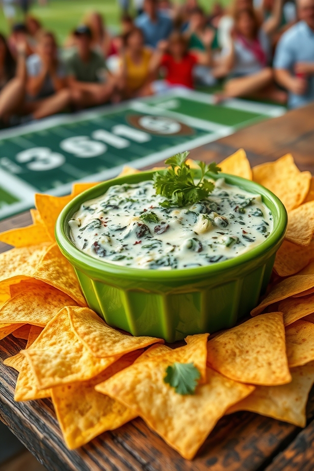 creamy spinach artichoke dip