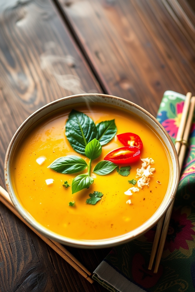 creamy thai coconut soup