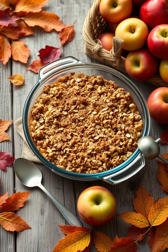 crispy apple dessert topping