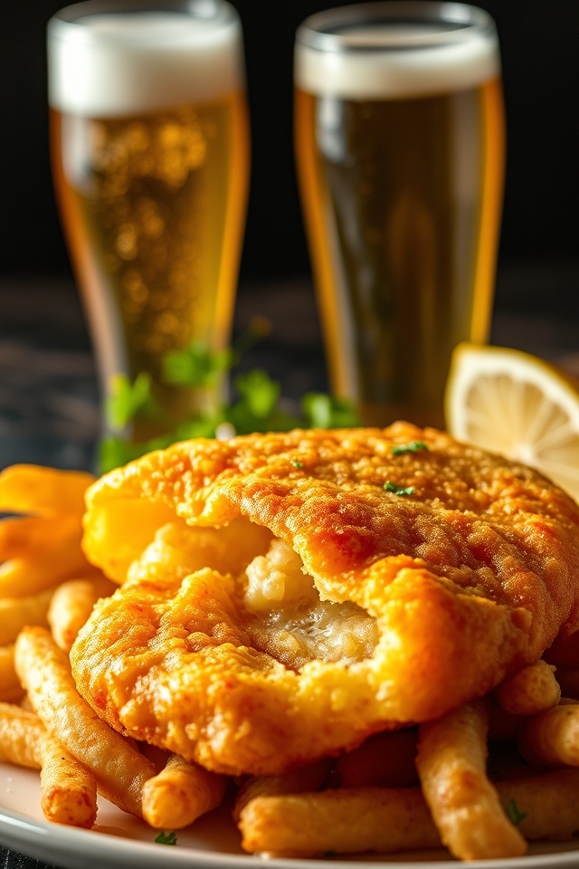crispy fish fluffy chips