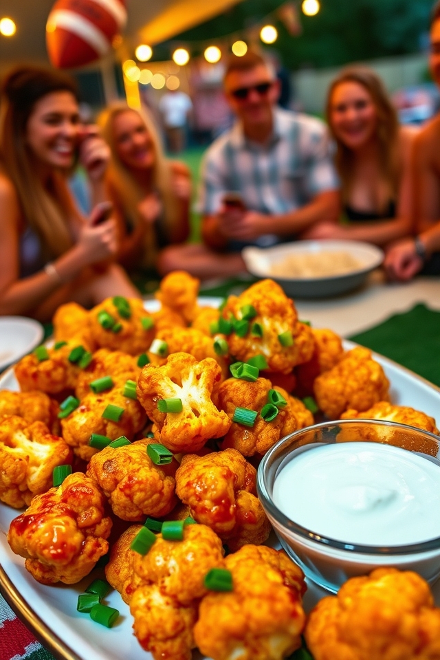 crispy spicy cauliflower bites