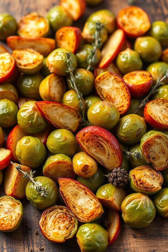 crispy sprouts tender apples