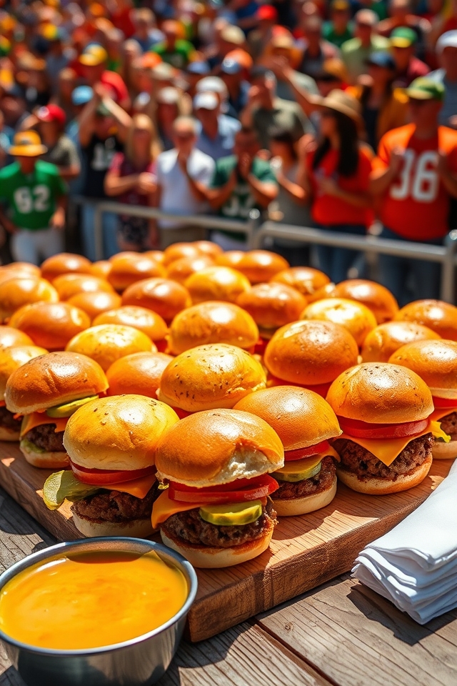 customizable bite sized burgers