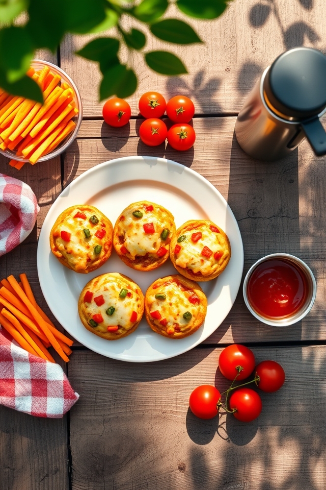 customizable pizza muffin lunch