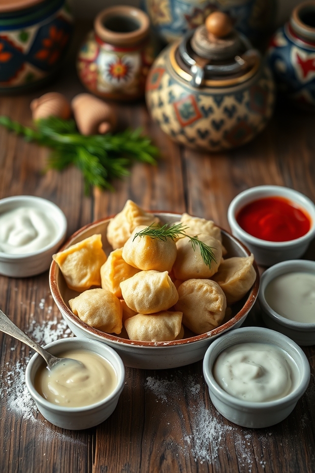 delicious meat filled dumplings