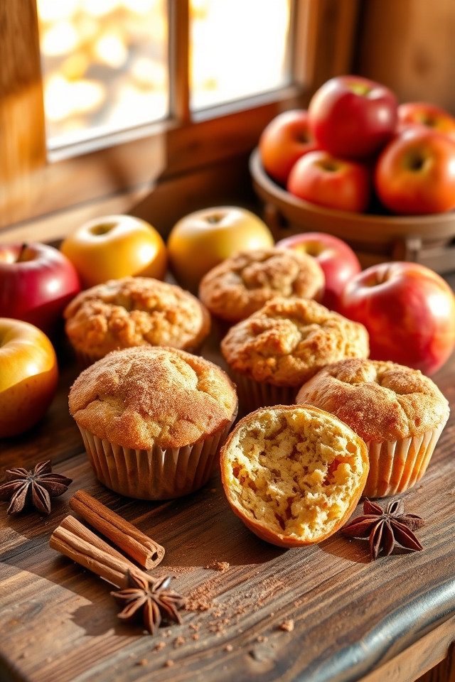 delightful autumn spiced muffins