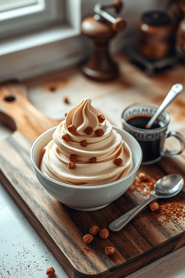 espresso hazelnut frozen custard