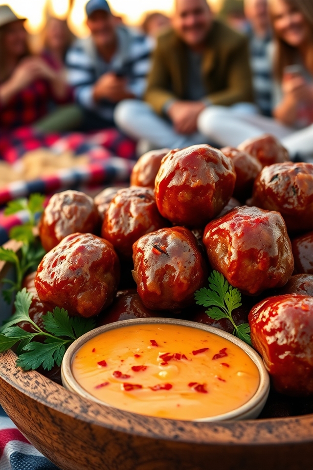 flavorful game day meatballs